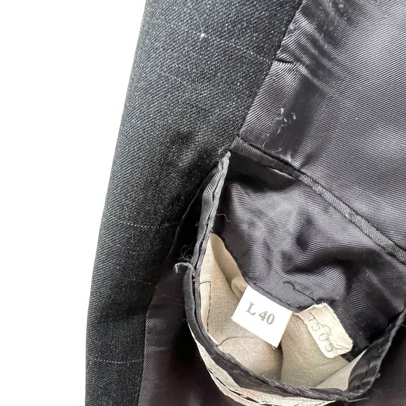 Albert Nipon Lord & Taylor 2 Pcs Suit 3 Button Gray Window Pane Men‎ Size 40L - Picture 7 of 13